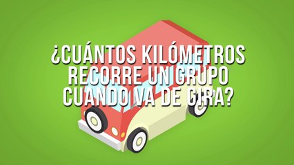 ¿Cuántos kilómetros recorre un grupo cuando va de gira?