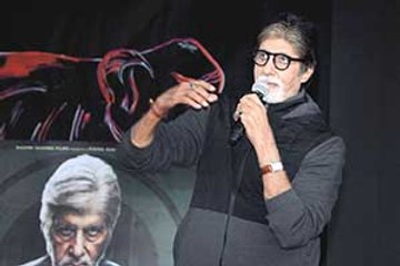 Amitabh Bachchan at the song launch of his upcoming movie Pink