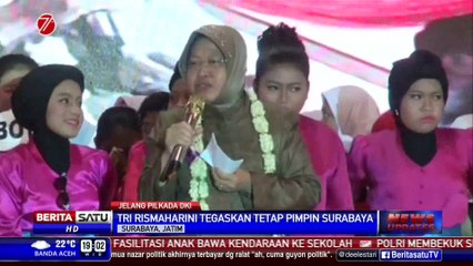 Risma Tegaskan Akan Tetap di Surabaya