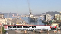 Japan-U.S. amendment of ACSA to allow more flexibility in exchanges of military supplies