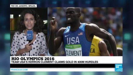 Rio 2016: Team USA's Kerron Clement & Dalilah Mhuammad win gold in 400m hurdles
