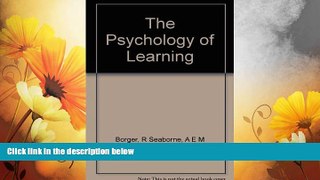 READ FREE FULL  The Psychology of Learning  READ Ebook Full Ebook Free