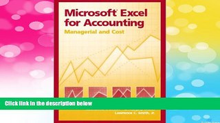 READ FREE FULL  Microsoft Excel for Accounting: Managerial and Cost  READ Ebook Online Free