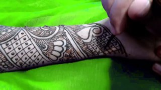 Traditional Bridal mehndi design for hand tutorial