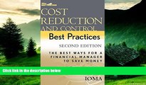 Must Have  Cost Reduction and Control Best Practices: The Best Ways for a Financial Manager to