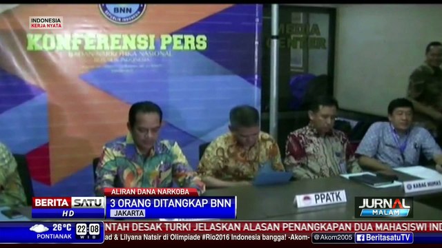 BNN Tangkap 3 Orang Terkait Transaksi Bandar Narkoba Rp 3,6 T