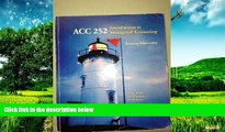 Must Have  ACC 252 Introduction to Managerial Accounting Custom Edition Syracuse University  READ