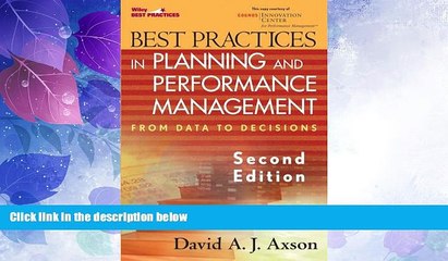 Big Deals  Best Practices in Planning and Performance Management: From Data to Decisions  Free
