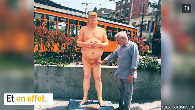 Des statues de Donald Trump nu sont apparues dans plusieurs villes américaines