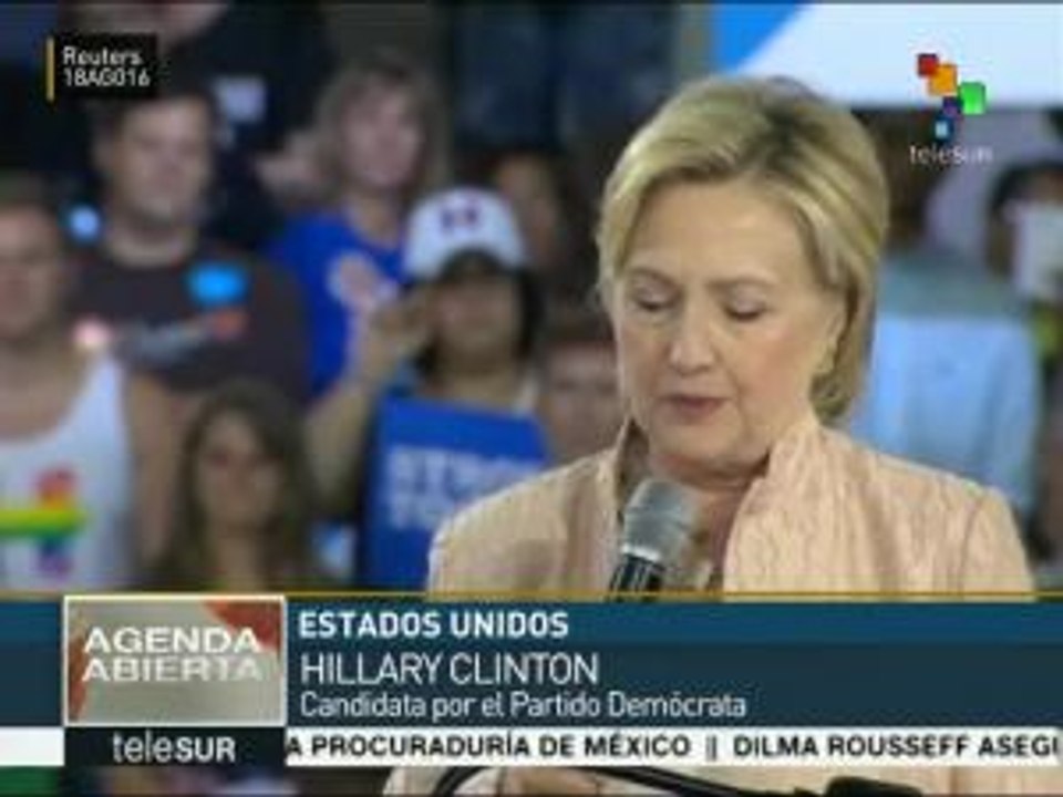 EE.UU.: Hillary Clinton critica nuevamente a Donald Trump