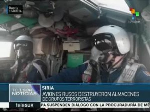 Rusia bombardea objetivos terroristas en Siria