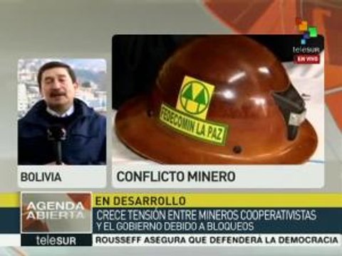 Bolivia: cooperativas mineras prolongan protestas