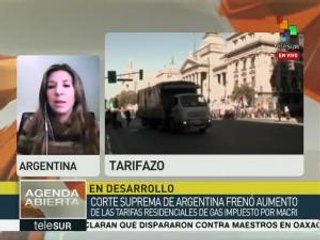 Argentina: Corte Suprema frena aunentos en tarifas de gas