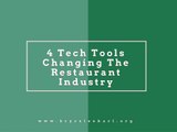 Bryce Lee Karl - 4 Tech Tools Changing The Restaurant Industry