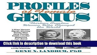 [PDF] Profiles of Female Genius Popular Online