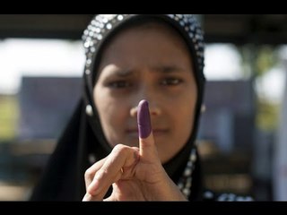 Muslim citizens vote in hope