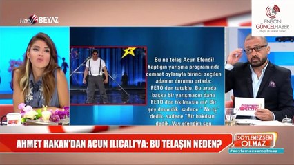 Ahmet Hakan, Acun Ilıcalı Kapışması Devam Ediyor