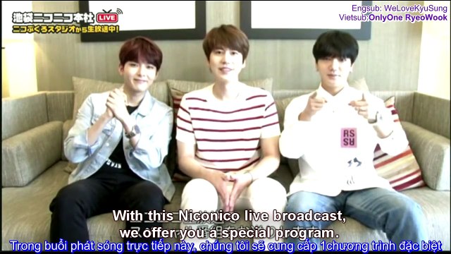 [Vietsub/Engsub] 150809 Super Junior KRY - Niconico Interview