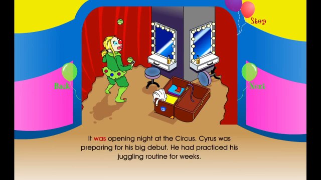 Cartoon for kids to learn english Cartoon For Children with subtitles Cyrus become Clown