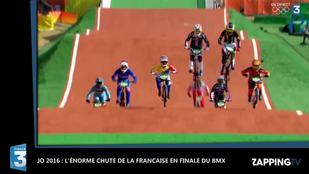 JO 2016 - BMX : L’énorme chute de la Française Manon Valentino en finale (Vidéo)
