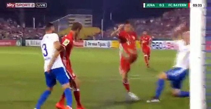 0-1 Robert Lewandowski Goal HD - Jena vs Bayern Munich - 19.08.2016