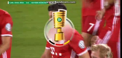 0-3 Robert Lewandowski Hat Trik Goal - Carls Zeiss Jena 0-3 Bayern Munich - 19-08-2016