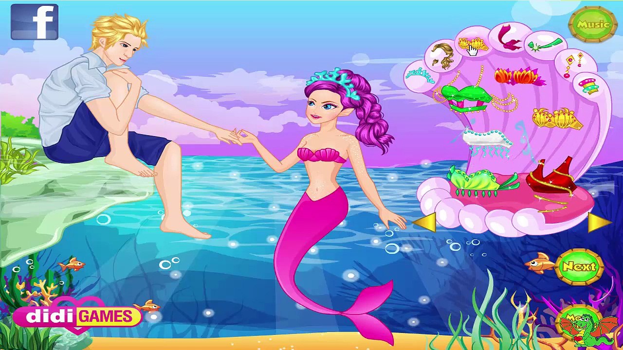 Rainbow Mermaid Game  - Dress Up Video Games For Girls