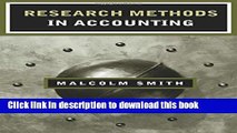 [PDF] Research Methods in Accounting Popular Colection
