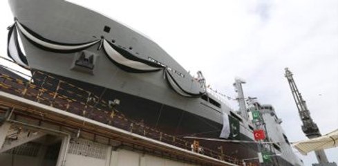 Pakistan İçin Üretilen Askeri Gemi Suya İndirildi
