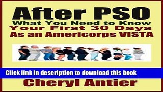 [PDF] After PSO: What you need to know in your First 30 Days as an Americorps VISTA Full Online