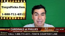 Philadelphia Phillies vs. St Louis Cardinals Free Pick Prediction MLB Baseball Odds Series Preview