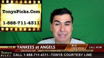 LA Angels vs. New York Yankees Free Pick Prediction MLB Baseball Odds Series Preview