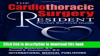 [PDF] Cardiothoracic Surgery Resident Pocket Survival Guide Full Colection