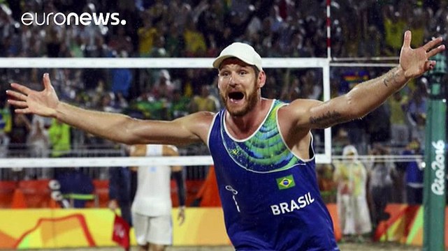 Brazil scores gold in men's beach volleyball