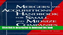 New Book Mergers and Acquisitions Handbook for Small and Midsize Companies