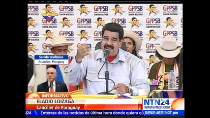 "La relaciones entre Paraguay y Venezuela están completamente congeladas": Eladio Loizaga a NTN24