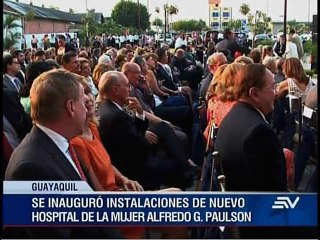 Inauguraron hospital de la Mujer Alfredo G. Paulson en Guayaquil