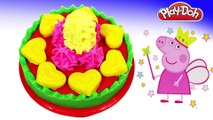 Peppa Pig español Toys - learn to make play doh ice cream cake wonderful DIY