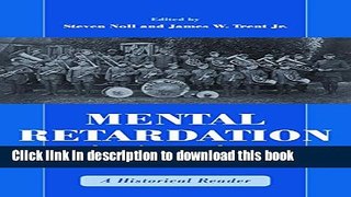 [PDF] Mental Retardation in America: A Historical Reader Popular Colection