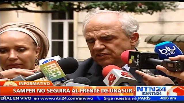 Ernesto Samper dice que no aspirará a la reelección de la presidencia de Unasur