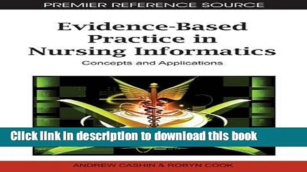 [PDF] Evidence-Based Practice in Nursing Informatics: Concepts and Applications Full Online