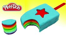 Play Doh Ice Cream - Guide create blue ice cream rainbow with peppa pig español toys