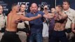 Conor McGregor and Nate Diaz face off finally at UFC 202 ceremonial weigh-ins