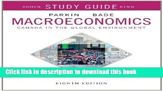 [PDF] Study Guide for Macroeconomics: Canada in the Global Environment Popular Colection
