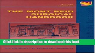 [Popular Books] The Mont Reid Surgical Handbook Free Online
