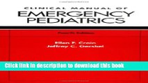 [Popular Books] Clinical Manual of Emergency Pediatrics Free Online