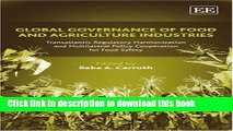 [Popular Books] Global Governance Of Food And Agriculture Industries: Transatlantic Regulatory