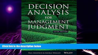 Big Deals  Decision Analysis for Management Judgment  Free Full Read Most Wanted