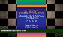 Free [PDF] Downlaod  Literacy Instruction for English Language Learners Pre-K-2 (Solving Problems