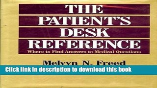 [Popular Books] Patients Desk Reference Free Online